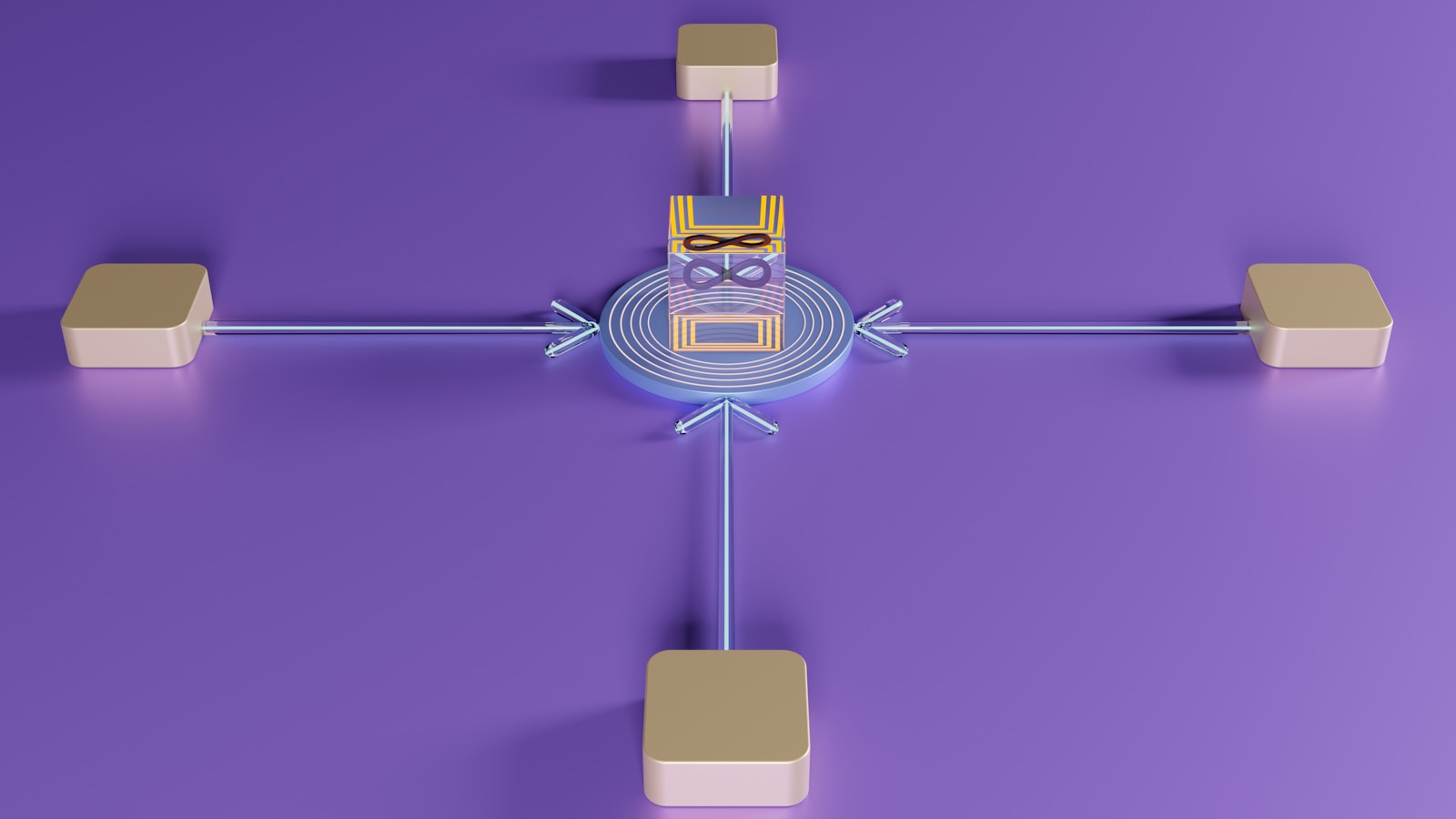 Workflow Editor mit verbundenen Nodes auf einem Bildschirm